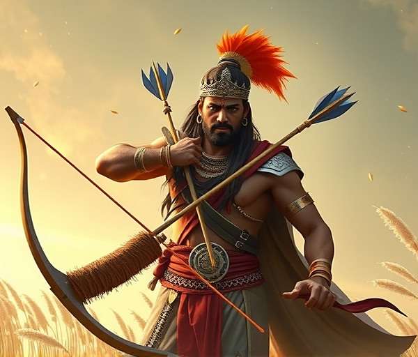 Arjuna - Fennel Epic Tales Arjuna character in Fennel Epic Tales with bow and arrow