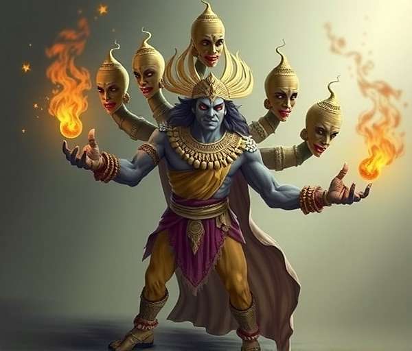 Ravana - Fennel Epic Tales Ravana character in Fennel Epic Tales with ten heads
