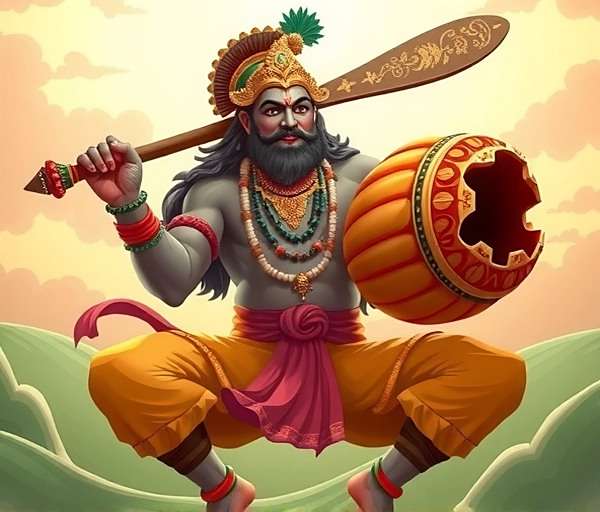 Lord Vishnu - Fennel Epic Tales Lord Vishnu character in Fennel Epic Tales with discus and conch