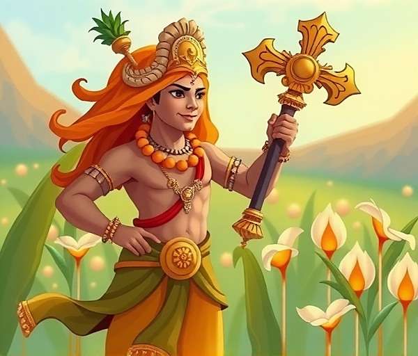 Hanuman - Fennel Epic Tales Hanuman character in Fennel Epic Tales with mace